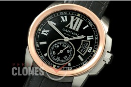 CARCC00027L Calibre de Cartier SS/RG/LE Black Miyota 8205