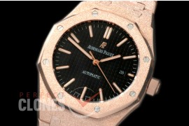 AP15410-112 AP154010 Royal Oak Frosted RG/RG Black Asian 2813 / 3120