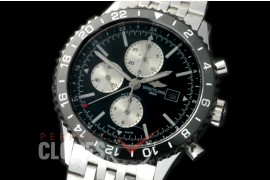 BLCLN-101S Chronoliner Chronograph GMT SS/SS Black A-7750