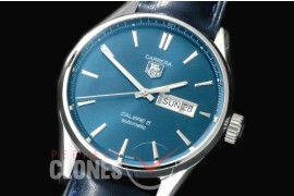 TGCA-00525L Carrera Calibre 5 Day-Date Automatic SS/LE Blue A-2836