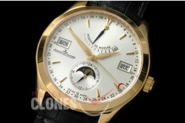 0 JLMRA-106 Master Reserve Annual Calender YG/LE White Asian Modified Movt 