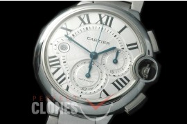 CARBA-C-101S Ballon de Cartier Chrono SS/SS White A-7750