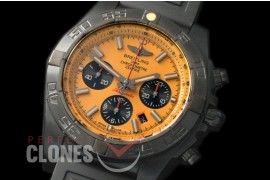 BLB01-00112R Chronomat B01 Blacksteel Special Ed PVD/RU Yellow Sticks A-7750 28800bph