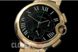 CARBA-C-122S Ballon de Cartier Chrono YG/YG Black A-7750