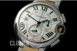 CARBA-C-111S Ballon de Cartier Chrono SS/YG/SS White A-7750