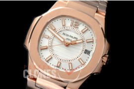 0 PPNTL-021 Nautilus Ladies 7011 RG/RG White Swiss Quartz 