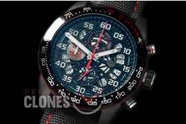 TGCH1-106 Carrera Heuer-01 Racing Aryton Senna Limited Ed PVD/NY Black