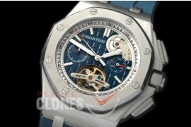 APT20003 Royal Oak Offshore Tourbillon Chronograph SS/RU Blue A-2813 