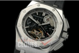 APT20002 Royal Oak Offshore Tourbillon Chronograph SS/RU Black A-2813 