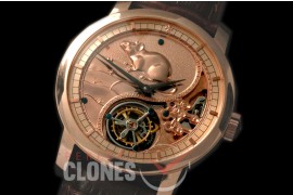 0 VCZ-101 Legend of the Chinese Zodiac - Year of the Rat Tourbillon RG/LE Flying Man Tourbillon 