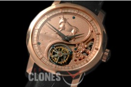 0 VCZ-102 Legend of the Chinese Zodiac - Year of the Ox Tourbillon RG/LE Flying Man Tourbillon 