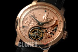 0 VCZ-110 Legend of the Chinese Zodiac - Year of the Rooster Tourbillon RG/LE Flying Man Tourbillon 