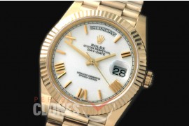 R40DDF10032 228238 YG/YG Pearl White Roman A-2836