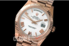 R40DDR10036 228235 RG/RG Pearl White Roman A-2836