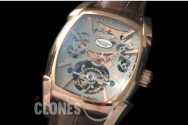 PG00132 Forma XL Reserve De Marche Skeleton Tourbillon SS/LE Black Bridge Tourbillon 