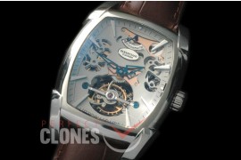 PG00122 Forma XL Reserve De Marche Skeleton Tourbillon SS/LE Grey Bridge Tourbillon 