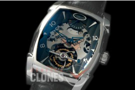 PG00126 Forma XL Reserve De Marche Skeleton Tourbillon SS/LE Black Bridge Tourbillon 