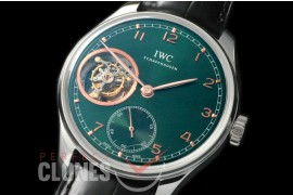 0 IWPTB00055 Portugese Tourbillon Handwind SS/LE Green Asian Flying Man Tourbillon