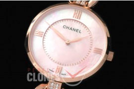 CHJW-064 Jewelry Series RG/LE MOP Pink Jap Quartz