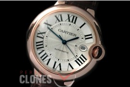 CARBA-18K-101 Ballon de Cartier Men RG/LE White Asian 2824