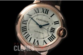 CARBA-18K-151 Ballon de Cartier Mid RG/LE White Swiss 2671