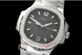 PP-7118-102 Nautilus Ladies 7118 SS/SS Grey Miyota 9015 Modified Calibre 324SC