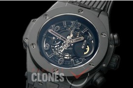 HB45-017C Big Bang Unico CER/RU Black Skeleton Asian 7750 28800 