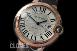 CARBA00018 Cartier de Ballon Men RG/LE White Jap Miyota 9015