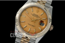 R41DJT-W-806 126333 18K Wrapped SS/YG Fluted/Jubilee Gold Sticks SA 3235
