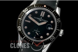 UNDV-101 Diver Chronometer Automatic SS/NY Black A-2824