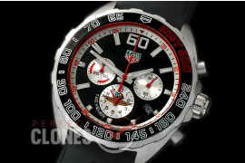 0 TGF1-00801R Indy 500 Indianapolis Speedway Special Ed Chronograph SS/RU Black OS 20 Qtz