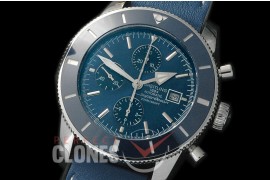BLSF01007L Superocean Heritage Chronograph SS/LE Blue A-7750