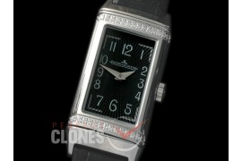 0 JLR-072D Reverso One Reedition SS/LE Black Stk Jap Quartz