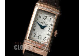 0 JLR-076D Reverso One Reedition RG/LE White Stk Jap Quartz