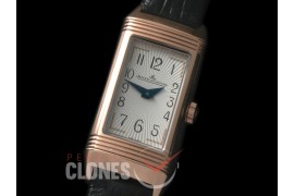 0 JLR-076 Reverso One Reedition RG/LE White Stk Jap Quartz