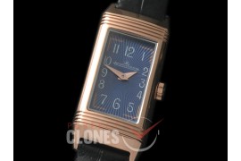0 JLR-078 Reverso One Reedition RG/LE Blue Stk Jap Quartz