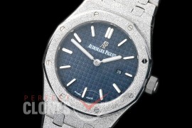 AP67653-153 Royal Oak Frosted 33mm Quartz SS/SS Blue Jap Quartz 