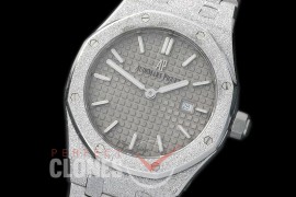 AP67653-154 Royal Oak Frosted 33mm Quartz SS/SS Grey Jap Quartz 