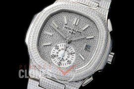 0 0 PP00097 5980 Bling Nautilis Chrono SS/DIAM/SS DIAM A-7750