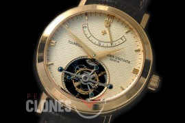 0 VCM-208 Malte Tourbillon YG/LE Gold Cross Bridge Tourbillon 