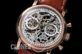 PPSK-106 Classic Skeleton Chronograoh RG/LE White Venus 75