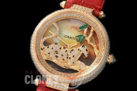0 CARPT-102 Panthere De Cartier Day Champagne Gold Japanese Quartz