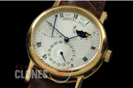 BR00064 Calender/Moonphase Power Reserve YG/LE Silver Seagull ST17