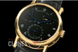 BR00065 Calender/Moonphase Power Reserve YG/LE Black Seagull ST17