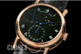 BR00068 Calender/Moonphase Power Reserve RG/LE Black Seagull ST17