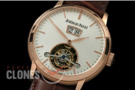 APJAT10006 Jules Audemars 26559 Big Date Tourbillon RG/LE White Bridged Tourbillon