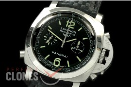 0 PN213K01 Pam 213K 1950 Flyback Rattrapante Chrono SS/LE Black A-7750 Split Sec Movt 
