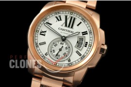 CARCC00031S Calibre de Cartier RG/RG White Miyota 8205