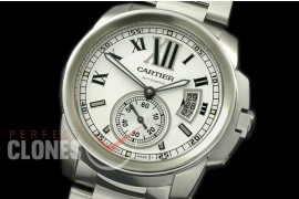 CARCC00021S Calibre de Cartier SS/SS White Miyota 8205
