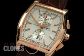 IWDV-106 Da Vinci Chronograph RG/LE White A-7750